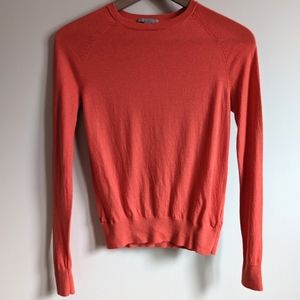 COS Wool Knit Sweater in Coral